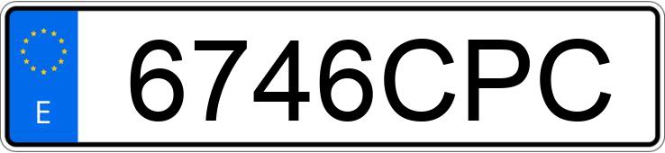 Numer rejestracyjny 6746CPC posiada SEAT IBIZA Numer rejestracyjny 6746CPC posiada SEAT IBIZA