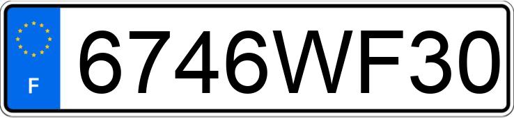 Numer rejestracyjny 6746WF30 posiada opel combo