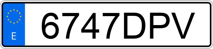 Numer rejestracyjny 6747DPV posiada SSANGYONG/KGM REXTON