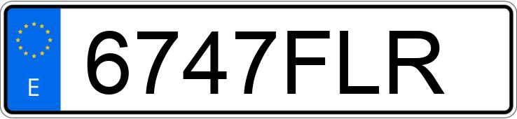 Numer rejestracyjny 6747FLR posiada CHEVROLET-GM KALOS