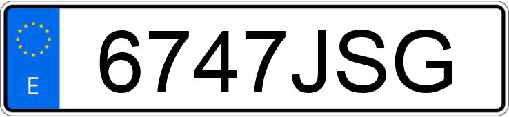 Numer rejestracyjny 6747JSG posiada RENAULT MEGANE