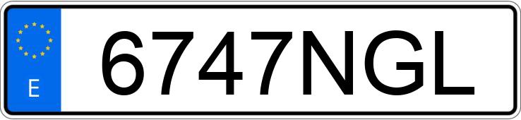 Numer rejestracyjny 6747NGL posiada BMW SERIE 8