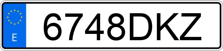 Numer rejestracyjny 6748DKZ posiada BMW X3