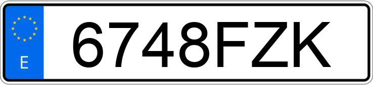 Numer rejestracyjny 6748FZK posiada MAN M 90