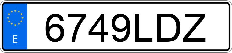 Numer rejestracyjny 6749LDZ posiada DACIA DUSTER