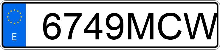 Numer rejestracyjny 6749MCW posiada KIA XCEED