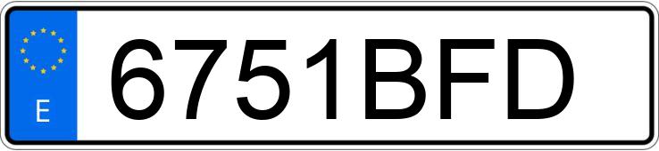 Numer rejestracyjny 6751BFD posiada BMW SERIE 3 Numer rejestracyjny 6751BFD posiada BMW SERIE 3