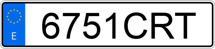 Numer rejestracyjny 6751CRT posiada CITROEN JUMPY