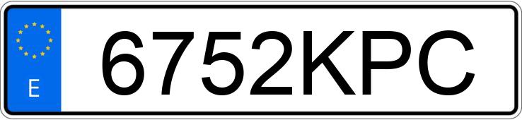 Il numero di registrazione 6752KPC ha OPEL MOKKA X