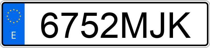 Numer rejestracyjny 6752MJK posiada MINI MINI Numer rejestracyjny 6752MJK posiada MINI MINI