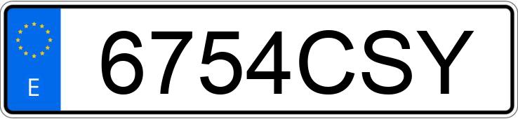 Numer rejestracyjny 6754CSY posiada CITROEN C3