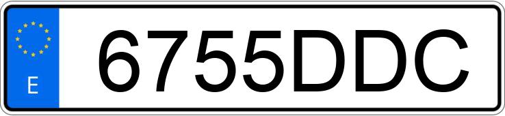 Numer rejestracyjny 6755DDC posiada CITROEN C2