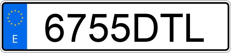 Numer rejestracyjny 6755DTL posiada PEUGEOT 307