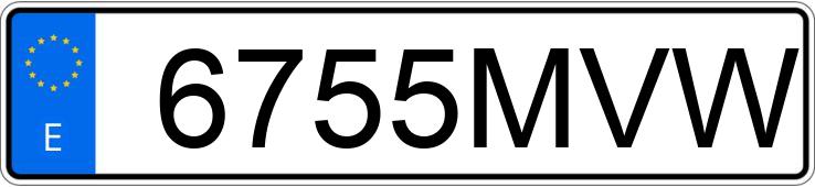 Numer rejestracyjny 6755MVW posiada VOLKSWAGEN GOLF Numer rejestracyjny 6755MVW posiada VOLKSWAGEN GOLF