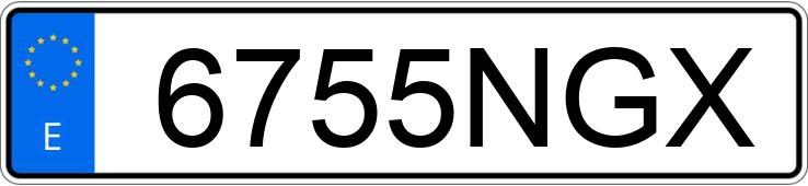 Numer rejestracyjny 6755NGX posiada CUPRA ATECA