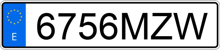 Numer rejestracyjny 6756MZW posiada TOYOTA COROLLA