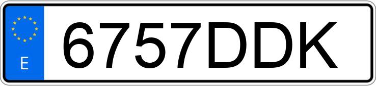 Numer rejestracyjny 6757DDK posiada SEAT ALHAMBRA Numer rejestracyjny 6757DDK posiada SEAT ALHAMBRA