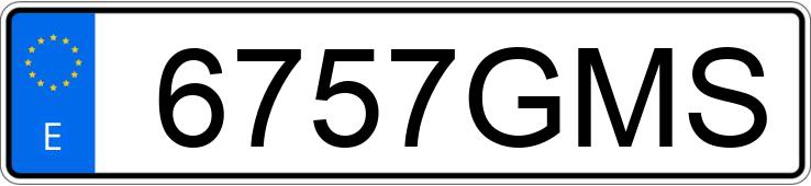 Numer rejestracyjny 6757GMS posiada AUDI A3