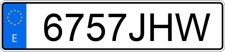 Numer rejestracyjny 6757JHW posiada TOYOTA YARIS