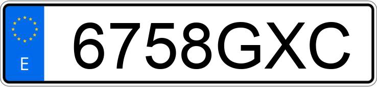 Numer rejestracyjny 6758GXC posiada VOLKSWAGEN GOLF Numer rejestracyjny 6758GXC posiada VOLKSWAGEN GOLF