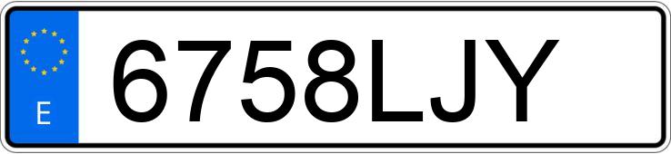 Numer rejestracyjny 6758LJY posiada BMW X5