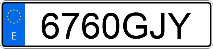 Numer rejestracyjny 6760GJY posiada SEAT LEON