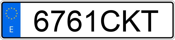 Numer rejestracyjny 6761CKT posiada SEAT IBIZA Numer rejestracyjny 6761CKT posiada SEAT IBIZA