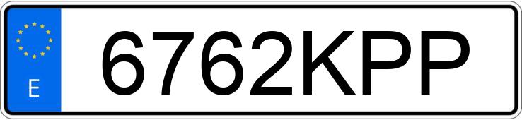 Numer rejestracyjny 6762KPP posiada OPEL CORSA