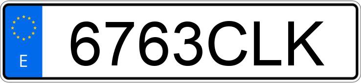 Numer rejestracyjny 6763CLK posiada HONDA CIVIC