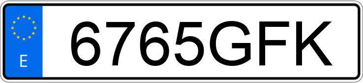 Numer rejestracyjny 6765GFK posiada PEUGEOT 407