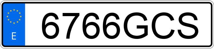 O número de registro 6766GCS tem MERCEDES CLS (219)