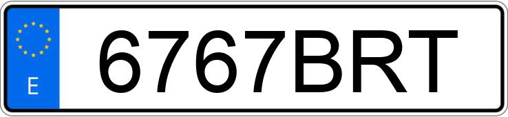 Numer rejestracyjny 6767BRT posiada RENAULT MEGANE