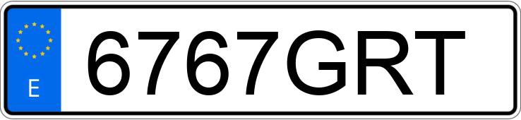 Numer rejestracyjny 6767GRT posiada SEAT IBIZA