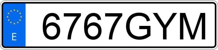 Numer rejestracyjny 6767GYM posiada PEUGEOT 308