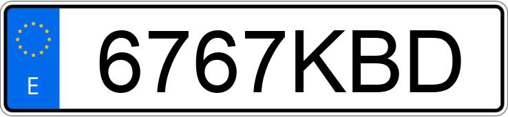 Numer rejestracyjny 6767KBD posiada PEUGEOT 308