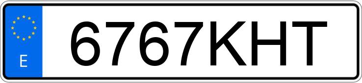 Numer rejestracyjny 6767KHT posiada FIAT DUCATO