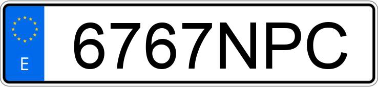 Numer rejestracyjny 6767NPC posiada LYNK & CO 01
