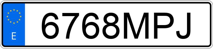 Numer rejestracyjny 6768MPJ posiada FORD TRANSIT