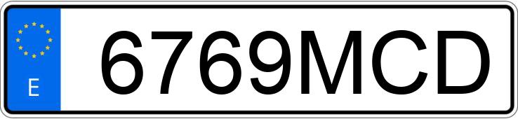 Numer rejestracyjny 6769MCD posiada FORD PUMA