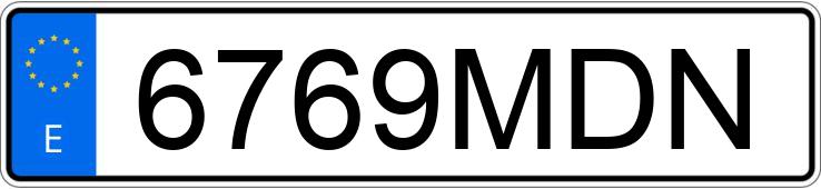 Numer rejestracyjny 6769MDN posiada PEUGEOT 308