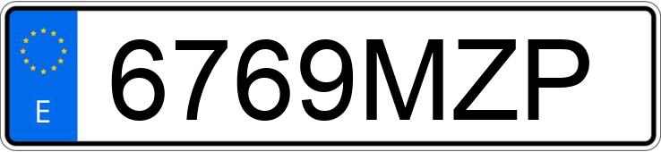 Numer rejestracyjny 6769MZP posiada BMW SERIE 4
