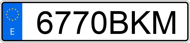 Numer rejestracyjny 6770BKM posiada VOLKSWAGEN GOLF Numer rejestracyjny 6770BKM posiada VOLKSWAGEN GOLF