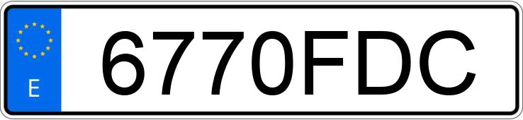 Numer rejestracyjny 6770FDC posiada FORD FOCUS C-MAX