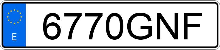 Numer rejestracyjny 6770GNF posiada RENAULT ESPACE Numer rejestracyjny 6770GNF posiada RENAULT ESPACE