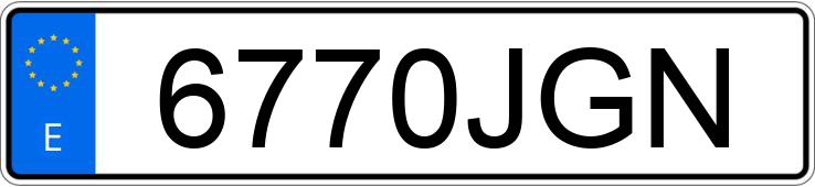 Numer rejestracyjny 6770JGN posiada VOLKSWAGEN TIGUAN