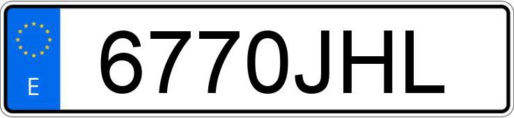 Numer rejestracyjny 6770JHL posiada RENAULT CAPTUR