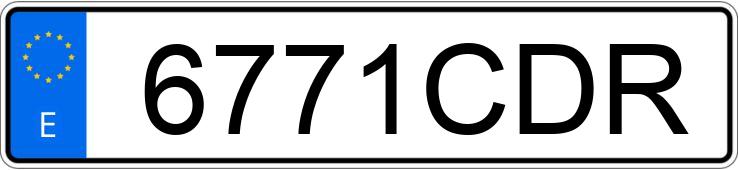 Numer rejestracyjny 6771CDR posiada BMW SERIE 3