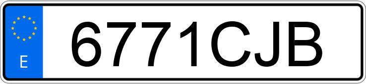 Numer rejestracyjny 6771CJB posiada MITSUBISHI MONTERO