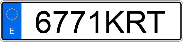 Numer rejestracyjny 6771KRT posiada RENAULT MEGANE COUPE