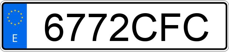 Numer rejestracyjny 6772CFC posiada SEAT IBIZA Numer rejestracyjny 6772CFC posiada SEAT IBIZA